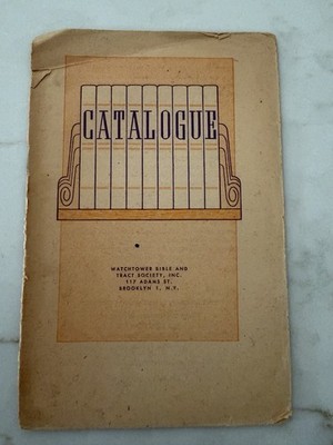 WACHTOWER Original ''CATALOGUE'' PRINTED BY W.T.B.&T.S.