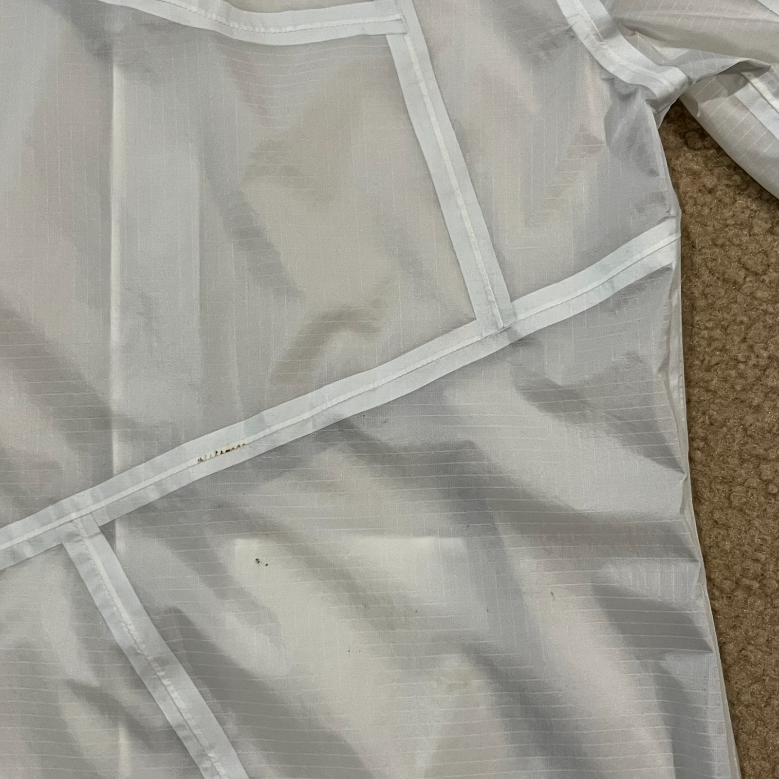 Aether Womens Lucent Rain Shell Jacket White Size… - image 7