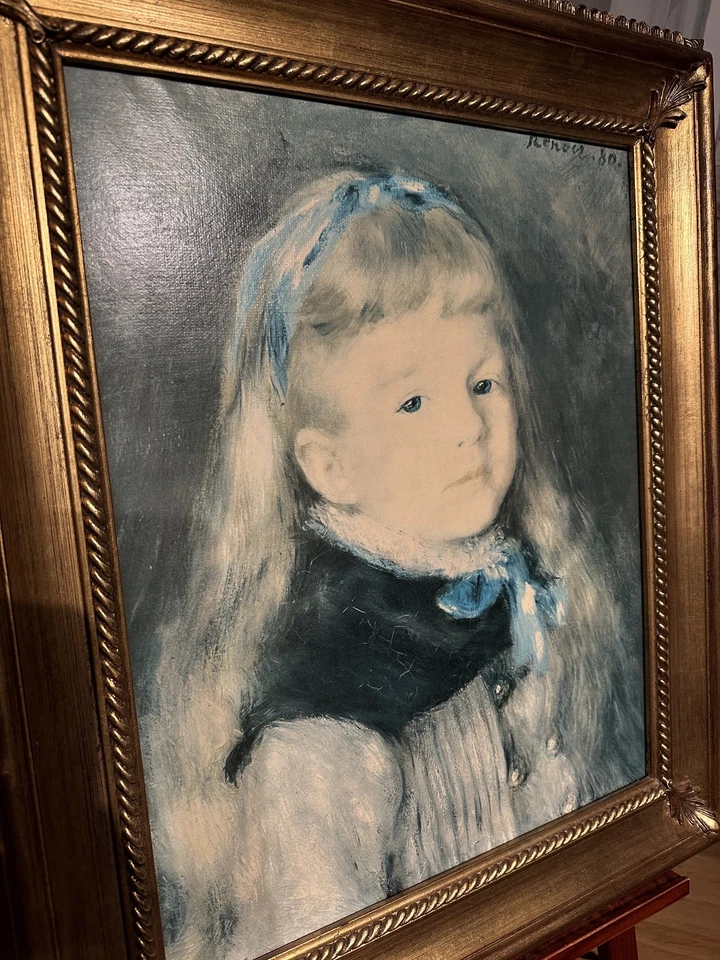 Druck auf Leinwand – 1976 – Pierre-Auguste Renoir „Mademoiselle Grimprel" - Bild 2 von 4
