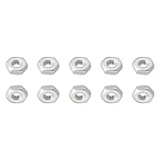 100Pack #2-56 UNC Hex Nuts 304 Stainless Steel Hexagonal Nuts Silver