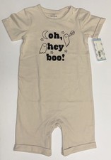 Baby Cat and Jack Halloween Ghost Romper 24 Months Cream Oh, Hey Boo