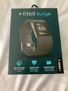 Fitbit Surge Wristband Activity Tracker, Grand - Noir. Nouvelle boîte scellée
