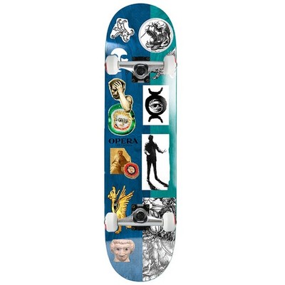 Opera Skateboard Assembly Trey Wood Other Side Blue 8.25'' x 32.1'' Complete
