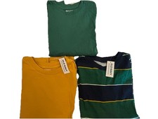 Boys Old Navy Size M 8 Long Sleeve Tee Lot 3 NWT Stripes  Solids