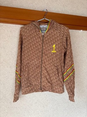 USED CHRISTIAN DIOR GALLIANO RASTA ZIP-UP HOODIE, SIZE 38 GOOD | eBay