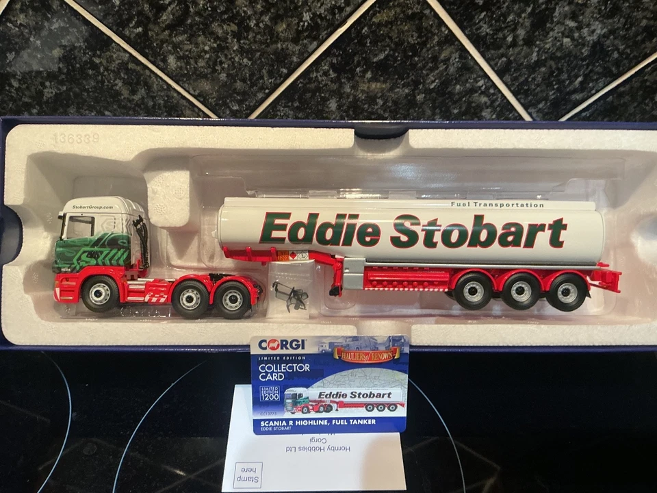Corgi CC13775 Eddie Stobart SCANIA R Highline Fuel Tanker H6365 Charlotte