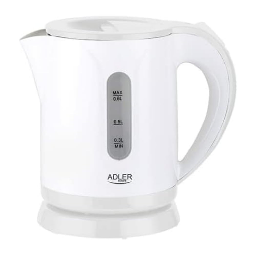 Bollitore da Viaggio Adler 0.8L Grigio 850W | Ideale per Hotel e Ufficio
