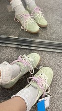 adidas Originals Samba Women’s UK 5 Green/White/Pink Low Top Lace-Up Gum