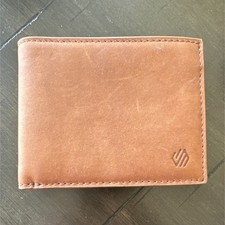 Johnston & Murphy Brown Bifold Wallet RFID Blocking Men's Credit Card Holder