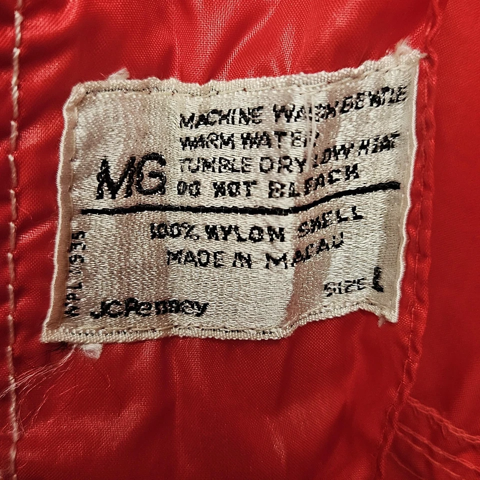 Chaqueta de Colección JCPenney Para Mujer Grande Nylon Cinturón Bolsillos Utilitarios Macao Años 80 90 Foto 4 de 4