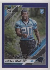 2019 Panini Donruss Optic Rookies Purple Prizm 9/50 Jordan Scarlett #102 ey6