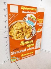cereal box UK 1970s ? Nabisco CUBS shred wheat Disney ARISTOCATS cartoon domino