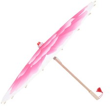 Peony Flower Oil Paper Umbrella Handmade Bamboo Silk Cloth Decoration Prop