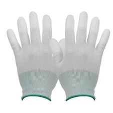 4Set Guanti Anti-Static Guanti Protettivi Elettrostatici Taglia Media Bianco