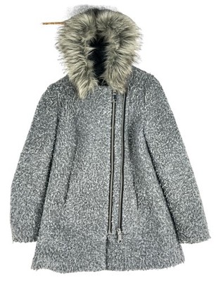 s. Oliver Women Black Label Hooded Coat Jacket Size UK: 10 - S