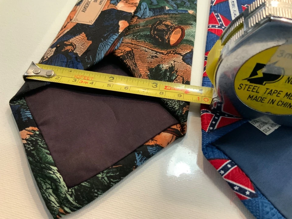 男式 417 Van Heusen & A. Rogers Shiloh Rebel Yell 领带 内战 批量 3 件 — 第 4/4 张图片