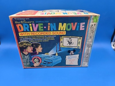 Vintage 1960s Transogram Walt Disney Drive-In Movie w/ Sound Pluto Peter Pan Box