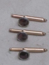 3 vintage mother of pearl formal tux tuxedo prom shirt stud buttons lot