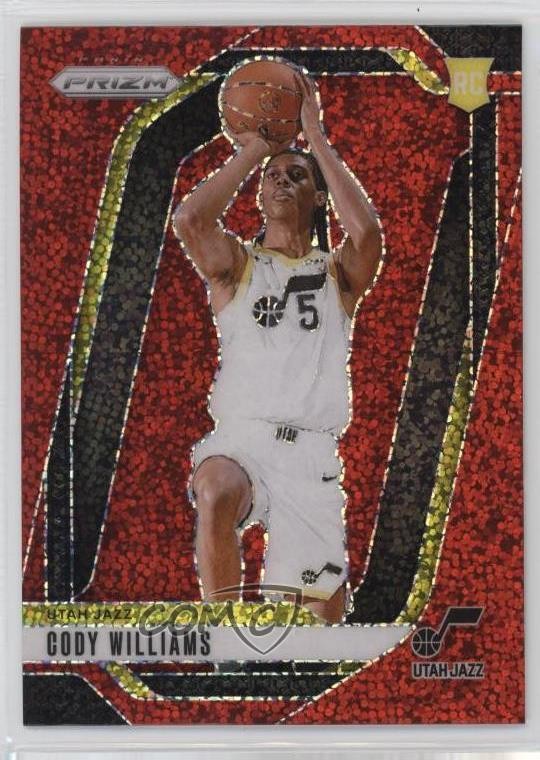 2024-25 Panini Prizm Red Sparkle Prizm Cody Williams #232 Rookie RC