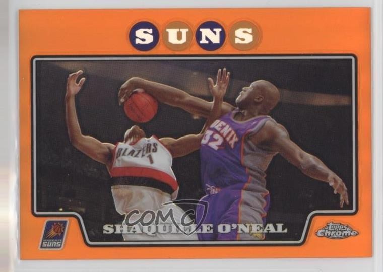 2008-09 Topps Chrome Orange Refractor 434/499 Shaquille O'Neal #32 HOF 3t8
