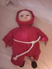 2000 GOEBEL DOLL porcelain BROTHER MURPHY Red  music box saints marching in. 