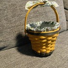 Longaberger 1999 Daisy Basket with Liner, Protectors Fabric Tie & Tie On — photo 9