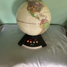 ExploraToy GeoSafari World Interactive Talking Geography Quiz Game Globe WORKS
