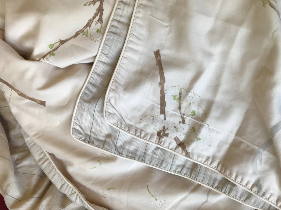 YVES DELORME PARIS LUXUS FLORAL ZWEISEITEN BETTWÄSCHE 2-Tlg Set 100% COTTON - Bild 4 von 4