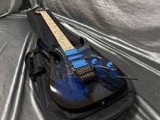 Guitarra Ibanez JEM77P-BFP Steve Vai 2022 Azul Patrón Floral Arce 24F HSH
