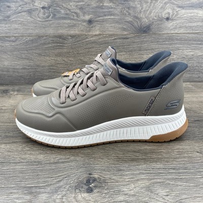 Skechers BOBS Sport Slip-ins Men Gray Memory Foam Sneakers Size 12