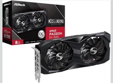 AMD Radeon RX 7600 Challenger 8GB OC GDDR6 DisplayPort HDMI 0dB Silent Coolin...