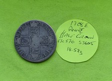 1708 E Silver HALF CROWN Coin Queen Anne (1702-14) (14.57grams) ESC576 S3605
