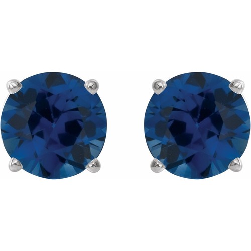 9ct Gold Heart Stud Earrings With Aquamarine/Topaz - Gift Boxed, UK Made 10 thumbnail image