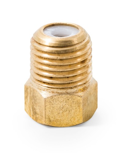 Camco 59954 1/4 Male NPT x 1/4 Female Propane Fitting Inverted Flare with Check - Picture 1 of 1