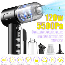 2 in 1 Handheld Cordless Vacuum Cleaner Home Car Dust Blower Mini Air Duster