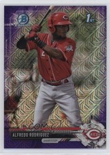 2017 Bowman Chrome Prospects Mega Box Purple Refractor Alfredo Rodriguez ms9