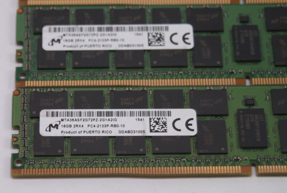 DDR4 2133MHz Micron 128GB Kit 8x 16GB HP ProLiant WS460c BL460c Memory RAM - Image 2 of 2