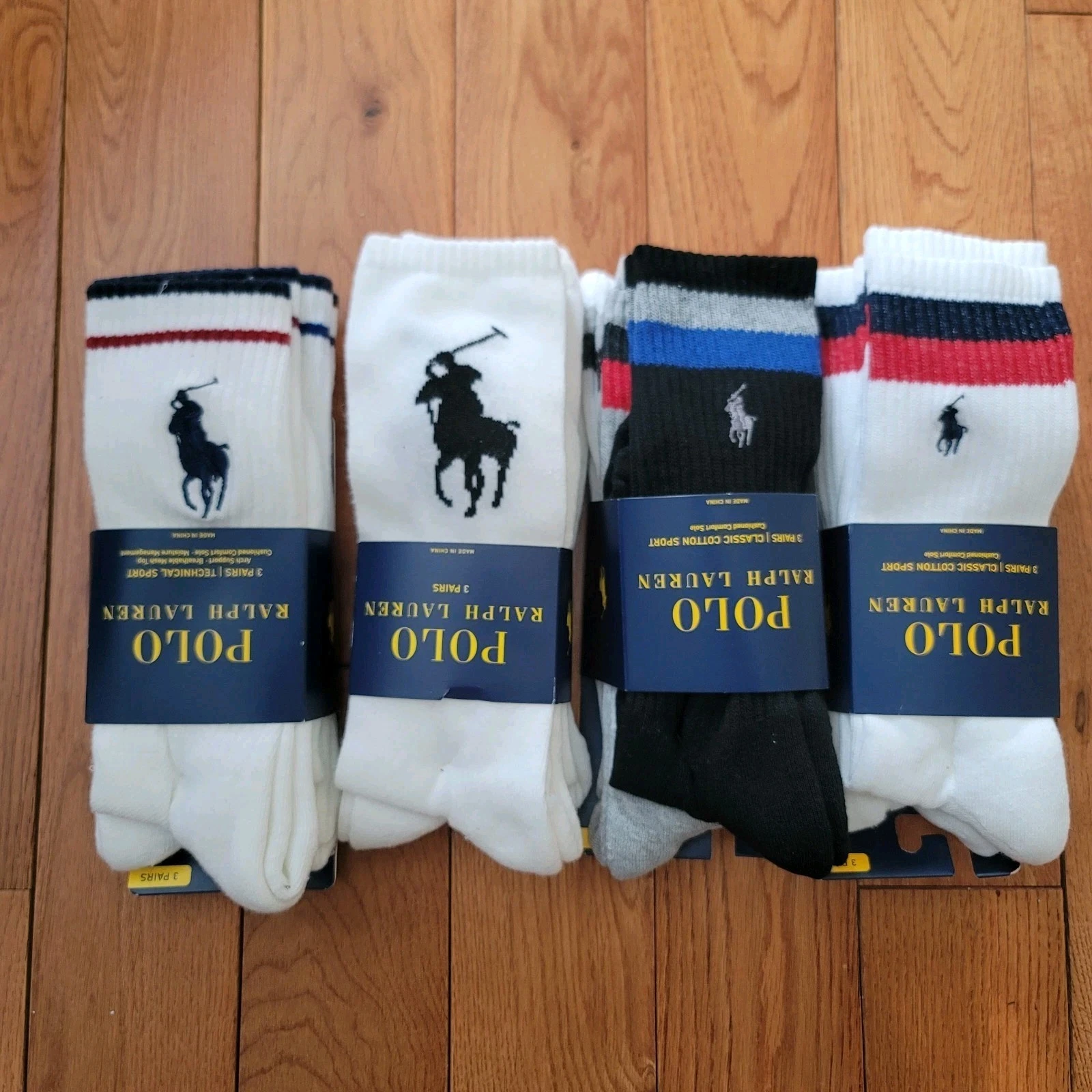 NWT Polo Ralph Lauren Men's 3 Pack Tall Cotton Socks Pony Logo Gym Sneakers 3pk
Opens in a new windo