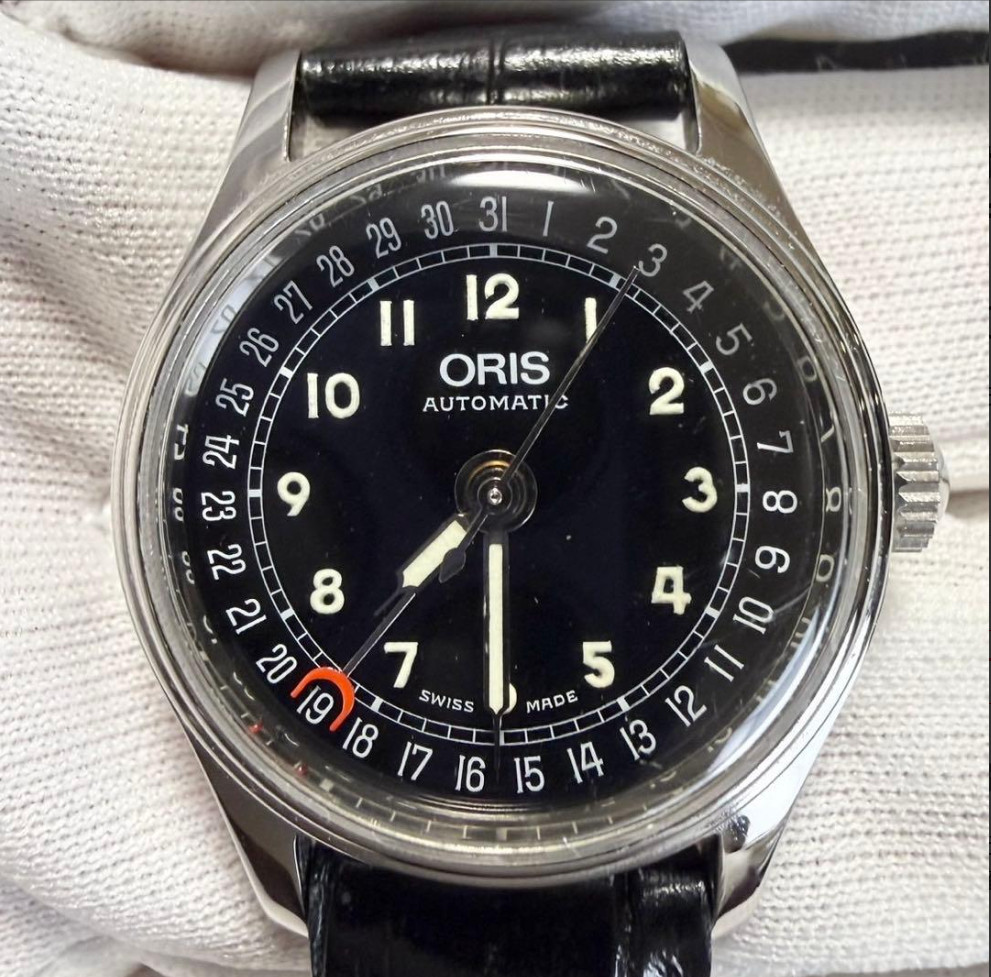 Used Working Oris 7405B Pointer Date Automatic Bl… - image 4