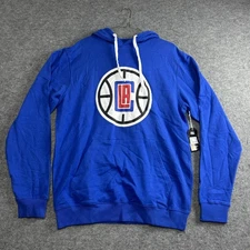 Los Angeles Clippers Hoodie Men's Large Blue, NBA Basketball Pullover Kangaroo