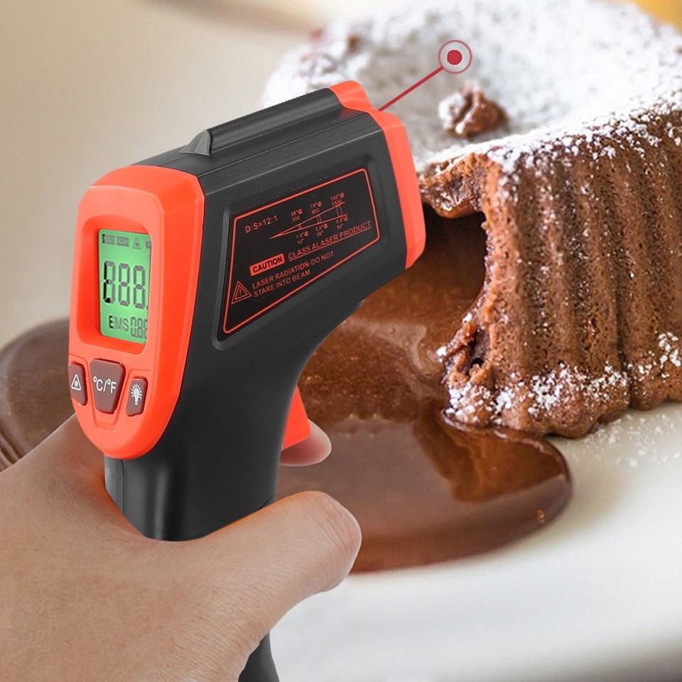 Infrared Infrared Thermometer LCD Pyrometer Temperature Thermometer ...