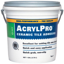 3-Pack 1-Gallon Acrylic Tile Mastic - 4000 Strong Adhesive for Durable Bonding