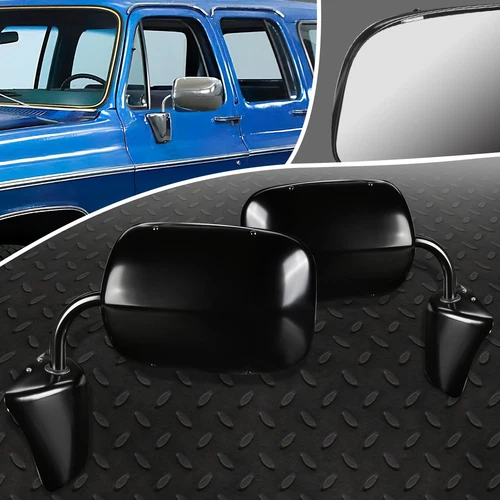 FOR 73-86 CHEVY GMC C/K PICKUP SUBURBAN PAIR OE STYLE MANUAL SIDE DOOR MIRROR