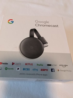 Google Chromecast 3rd Generation GA00439-US Streaming MFG: 08/2020