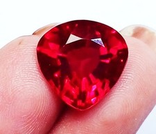 Natural Red Ruby Pear Shape 6.70 Ct Certified Loose Gemstone With Free Gift