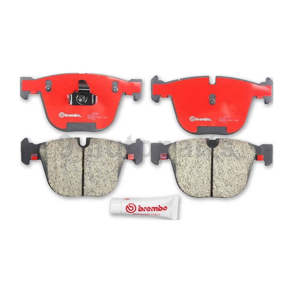 Kit de frenos traseros Brembo rotores de disco pastillas de cerámica para BMW 535i 2008 2009 2010 Foto 3 de 4