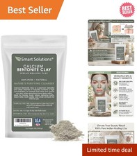 Calcium Bentonite Clay Food Grade, 2 lb Pure Indian Healing Clay - All Natura...