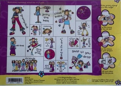 Bang On The Door Groovy Chick 18 Stempelset Vintage Brandneu 00er Nostalgie