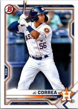 2021 BOWMAN DRAFT PICKS AND PROSPECTS BASEBALL #BD29 J.C. CORREA BLUE