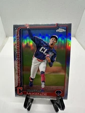 2025 topps chrome triston mckenzie 21 Silver Refractor B1-11